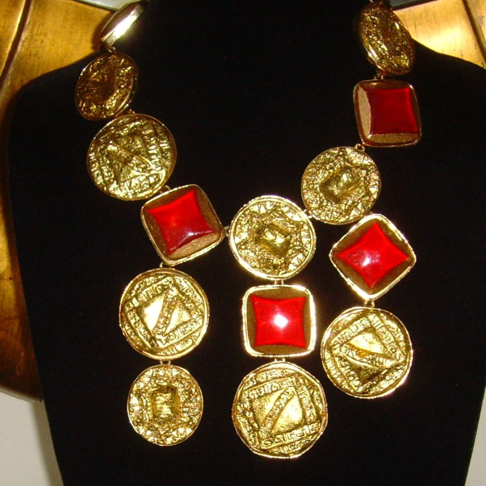 Kenneth J Lane (Kjl) Statement Bib Necklace - image 4